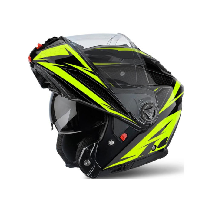CASCO MODULARE AIROH PHANTOM-S EVOLVE YELLOW GLOSS - immagine 2
