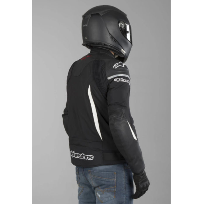 GIACCA IN PELLE RACING ALPINESTARS SPX 3103218 12 BIANCO/NERO - immagine 4