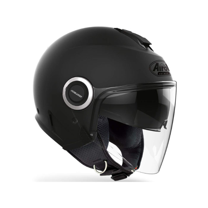 CASCO JET AIROH HELIOS HE11 COLOR BLACK MATT - immagine 3