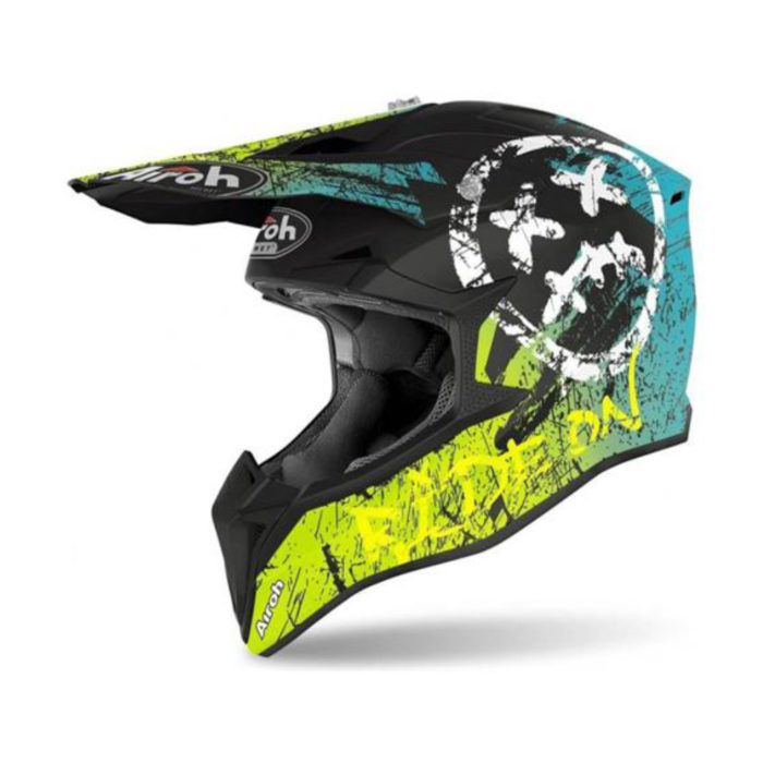 CASCO OFF ROAD CROSS AIROH WRAAP SMILE