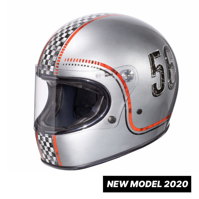 CASCO INTEGRALE PREMIER FULL FACE TROPHY FL OLD STYLE CHROMED