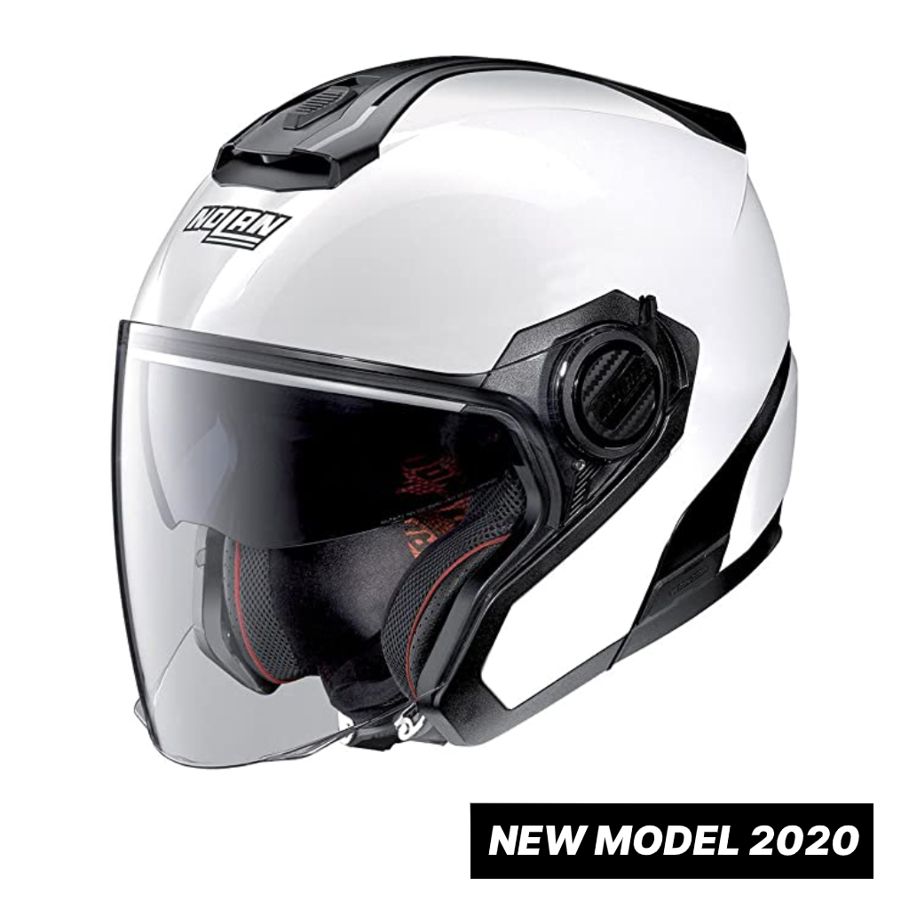 CASCO JET NOLAN N 40 SPECIAL N-COM COLORE 15 PURE WHITE – Moto Racing Snc
