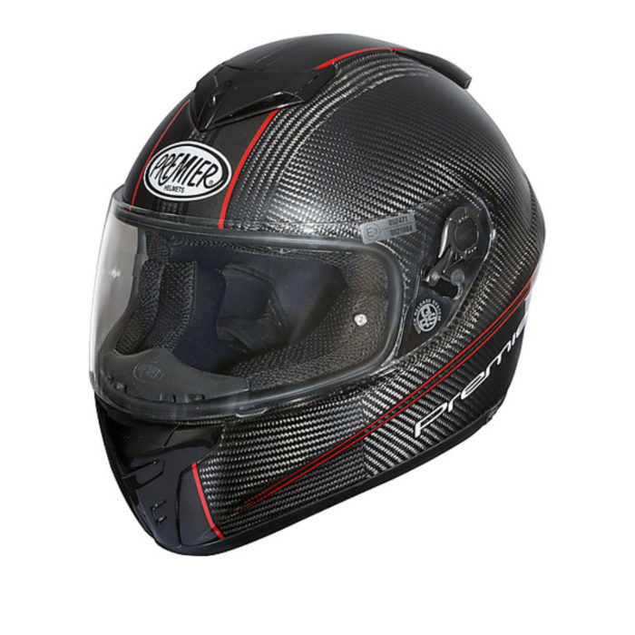 CASCO INTEGRALE PREMIER FULL FACE DRAGON EVO T2 CARBON