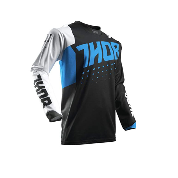 MAGLIA OFF ROAD MOTOCROSS ENDURO THOR BLU/NERO PULSE S7 JERSEY 2910 3920