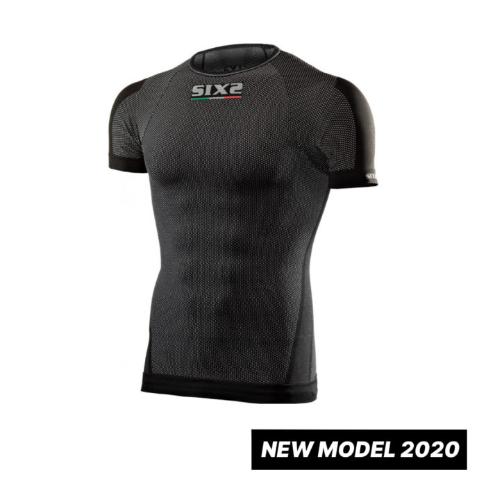 MAGLIA INTIMA TERMICA MANICA CORTA GIROCOLLO SIXS SIX2 TS1 NERO