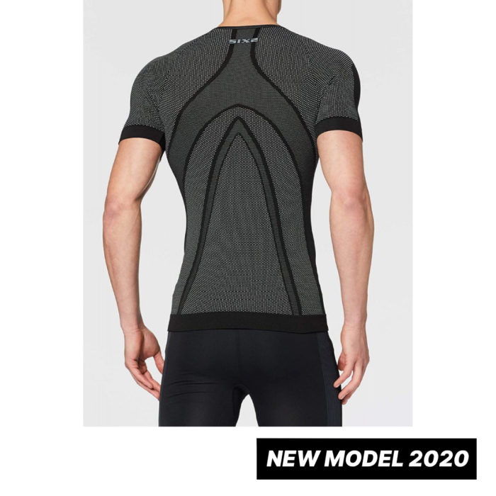 MAGLIA INTIMA TERMICA MANICA CORTA GIROCOLLO SIXS SIX2 TS1 NERO - immagine 2
