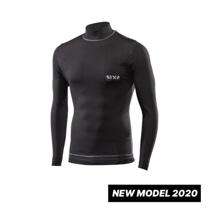 MAGLIA MANICA LUNGA INTIMA LUPETTO ANTIVENTO INTEGRALE SIXS SIX2 TS4PLUS NERO