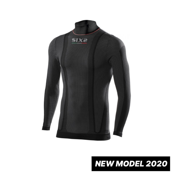 MAGLIA MANICA LUNGA INTIMA LUPETTO SPORTIVO TERMICO TRASPIRANTE SIXS SIX2 TS3W NERO