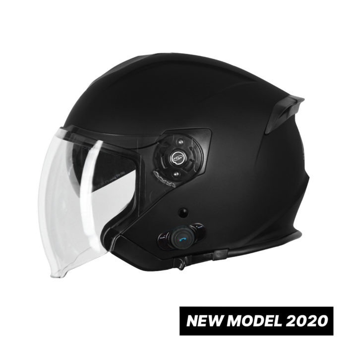 CASCO JET ORIGINE PALIO 2.0 BT SOLID MATT BLACK - immagine 2
