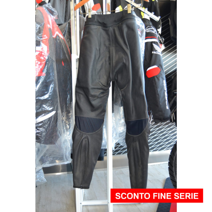 PANTALONE DONNA MOTOCICLISTA SPYKE PELLE NERO - immagine 2