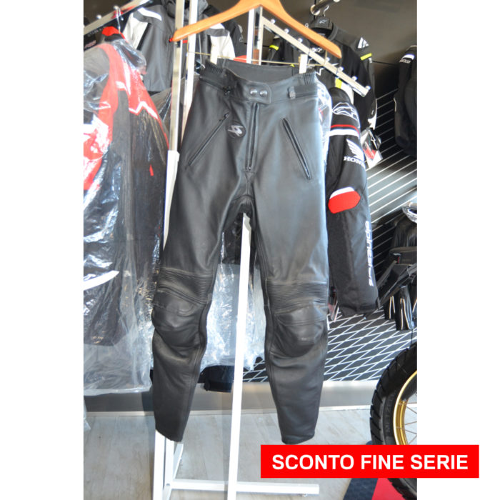 PANTALONE DONNA MOTOCICLISTA SPYKE PELLE NERO